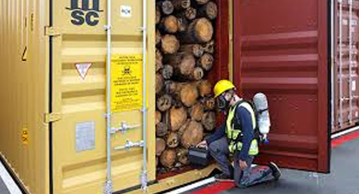 What is the fumigation process for air/sea cargo shipping?