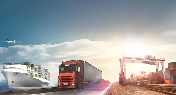 What are the five basic processes of international logistics